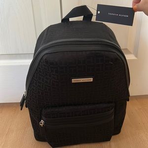 Tommy Hilfiger black bag with print. Completely brand new.